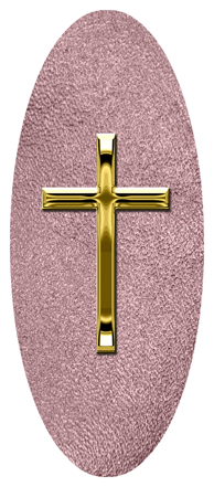 Gold Single Cross Shimmer Orchid